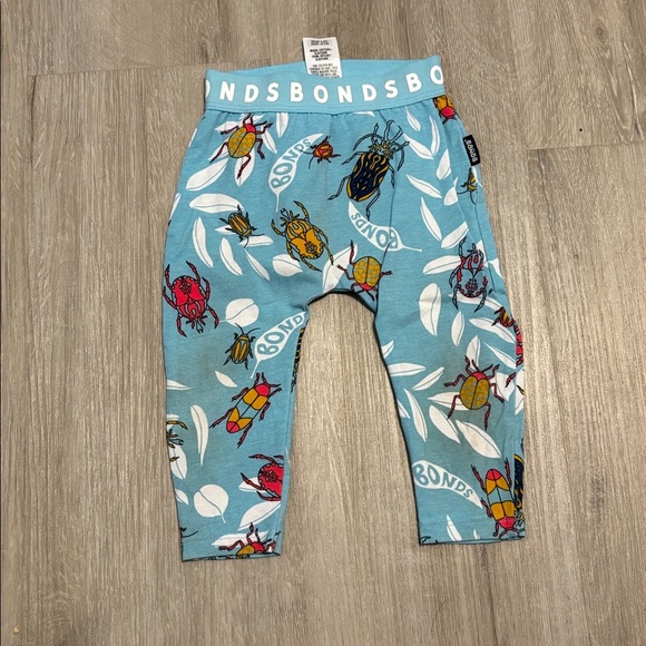 Bonds Blue Leggings with Colorful Bug Design - Picture 1 of 1